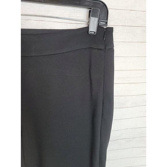 Cabi Black Ponte Knit Kingston Cropped Trouser Pants, sz 8 - Picture 2 of 16